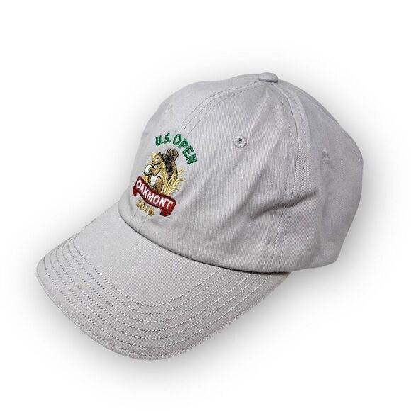 US Open Oakmont 2016 Golf Cap Hat USGA Adult Adjustable Strapback Gray OSFM - Picture 1 of 8